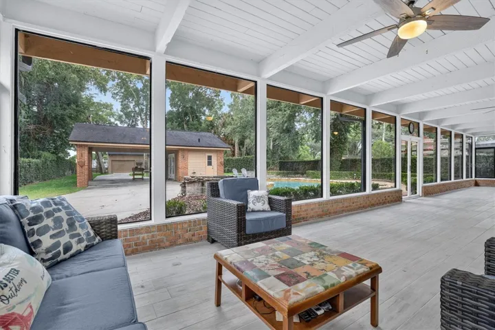 Rear patio