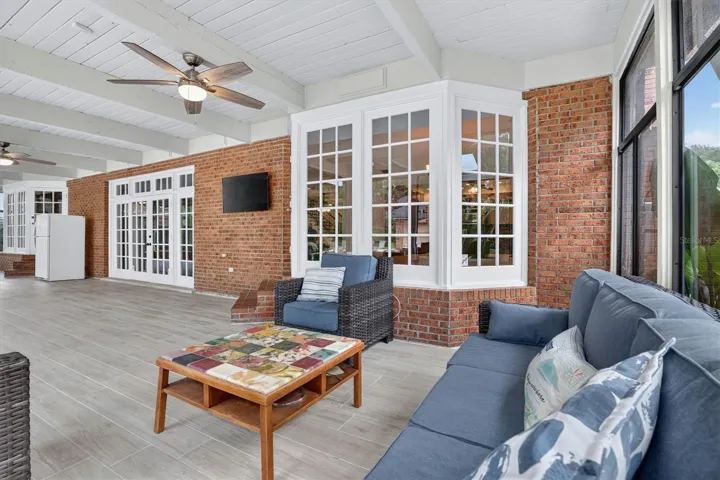 Rear patio