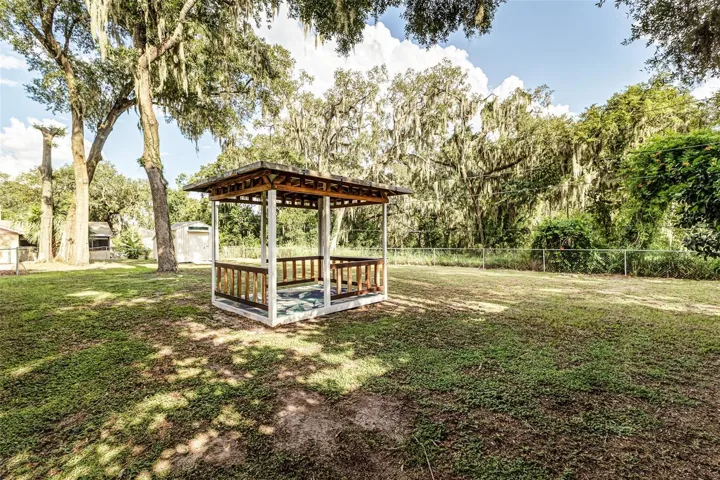 GAZEBO IN BACKYARD