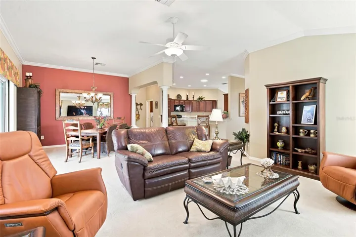 Open Floor Plan. Kitchen overlooks the Living and Dining Areas.