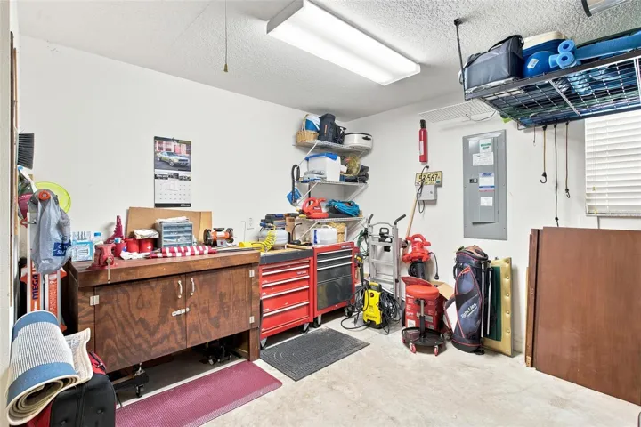 2 car garage plus golf cart garage.
