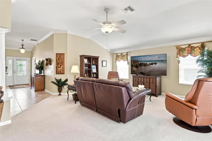 Open Floor Plan. Kitchen overlooks living and dining room.