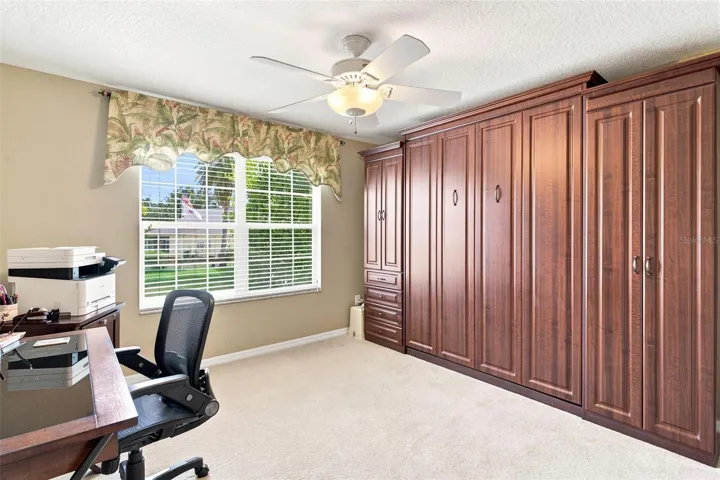 Split Floor Plan. Bedroom #2 features a murphy bed making it the perfect office/hobby room when not accomodating guests.