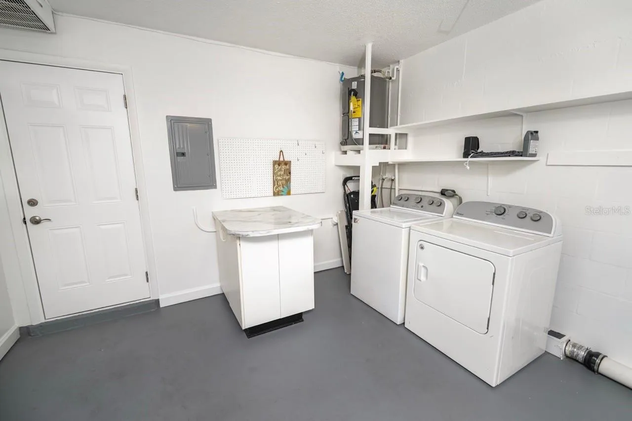LAUNDRY ROOM IN GARARGE.STILL MORE THAN ENOUGH ROOM FOR YOU CAR, SUV, OR TRUCK.