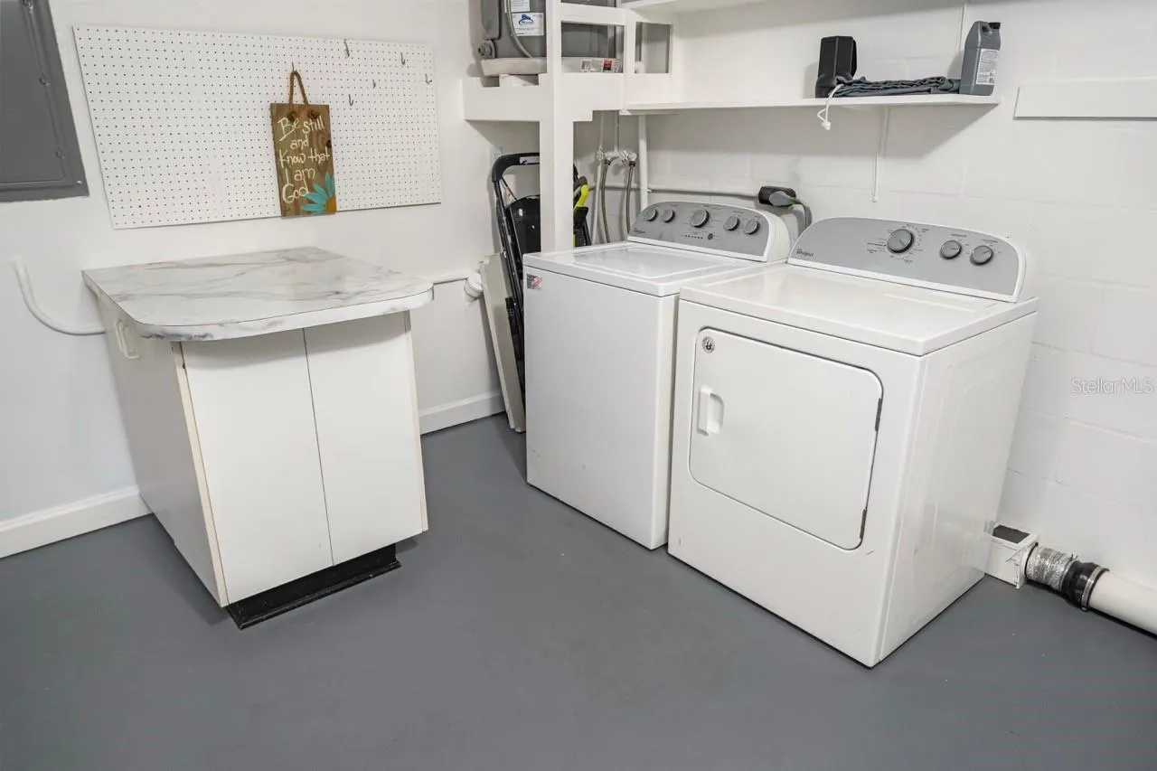 LAUNDRY ROOM IN GARARGE.STILL MORE THAN ENOUGH ROOM FOR YOU CAR, SUV, OR TRUCK.