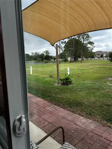 VIEW THROUGH THE LARGE WINDOW FROM YOUR LARGE KITCHEN BREAKFAST NOOK.