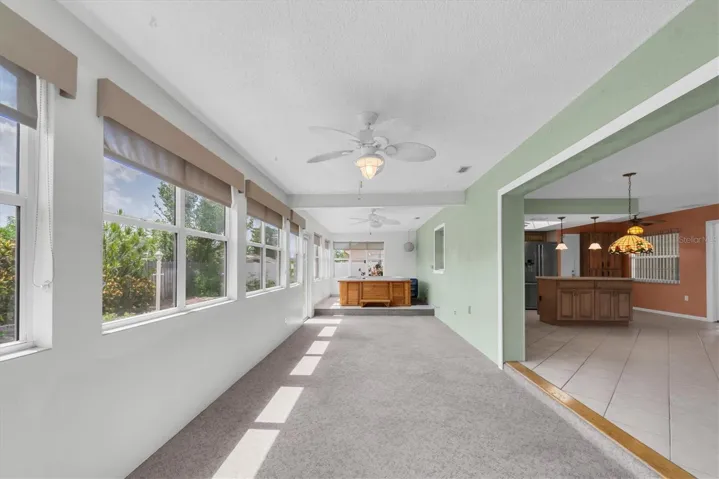 Massive Florida Room, with spa could be 3rd bedroom, office, hobby room or more!
