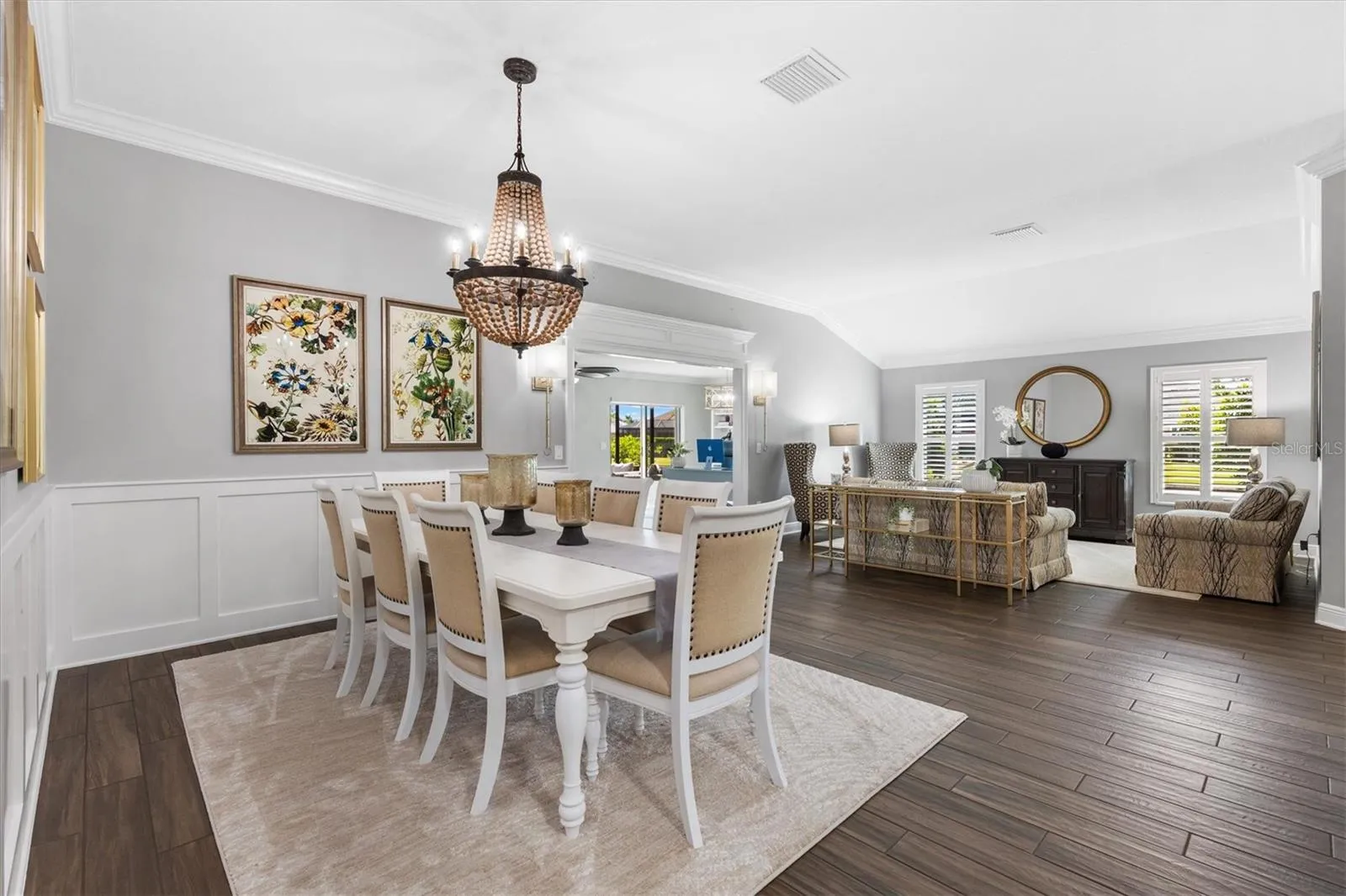 Dining Room with view of Living Room