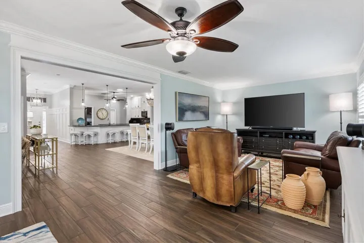 Family Room with View into Open Living Space