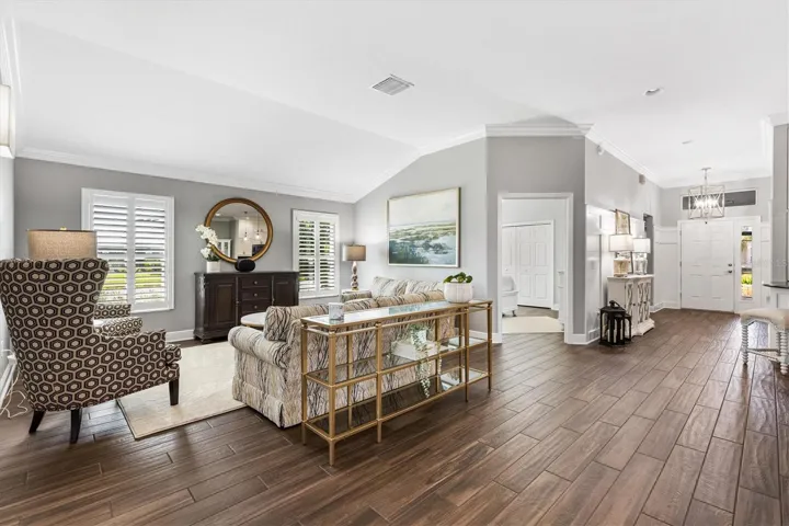 Living Room with view of Front Entrance