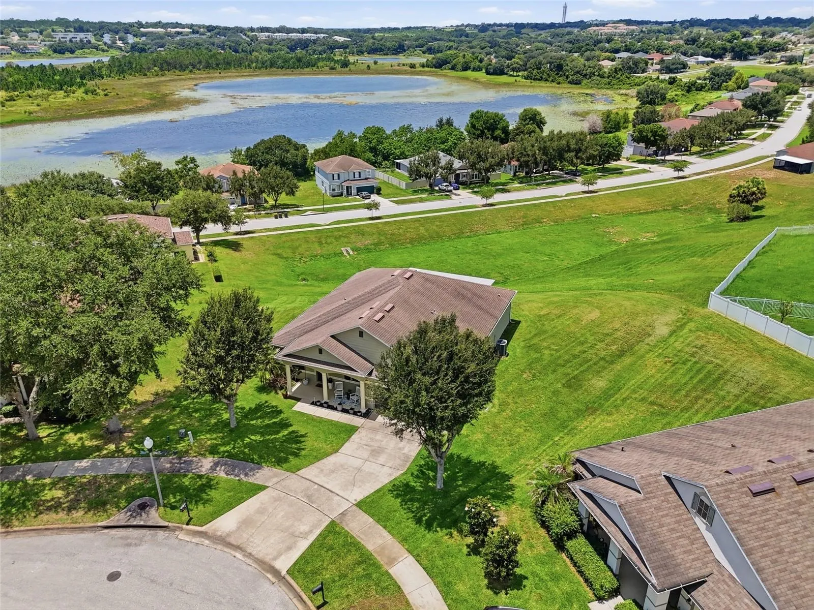 Aerial view of the Property