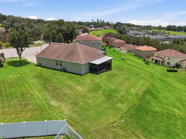 Aerial view of the Backyard
