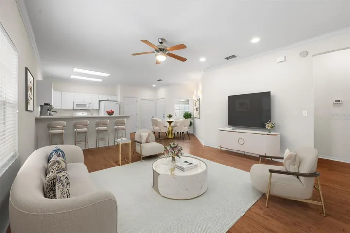 Virtually Staged Living Room