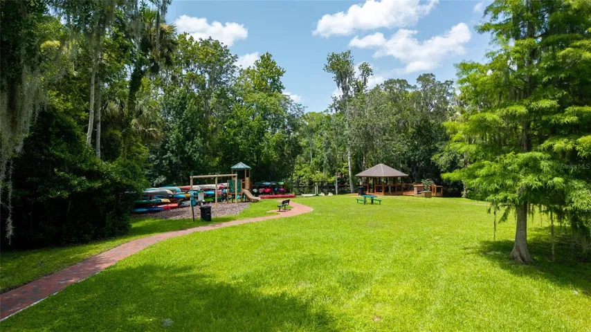 Community park and kayak storage