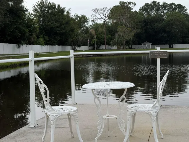 Pleasant moment by the pond.