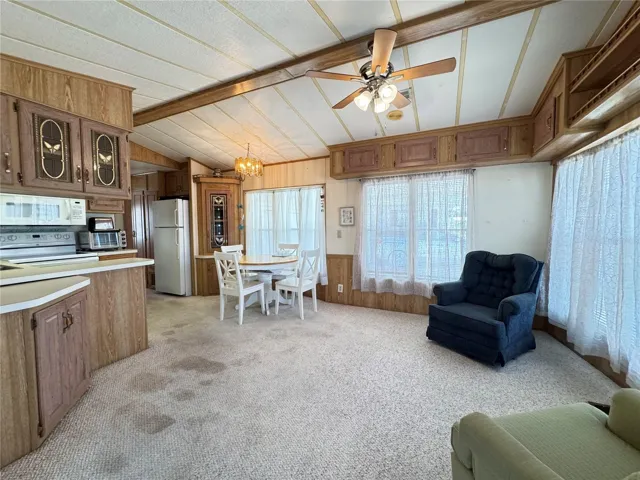Dining Area with dinette adjoins kitchen