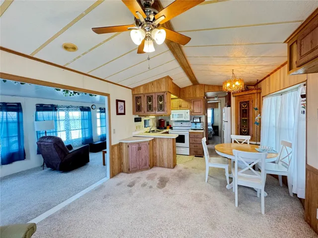 From Dining room looking towards living room and kitchen