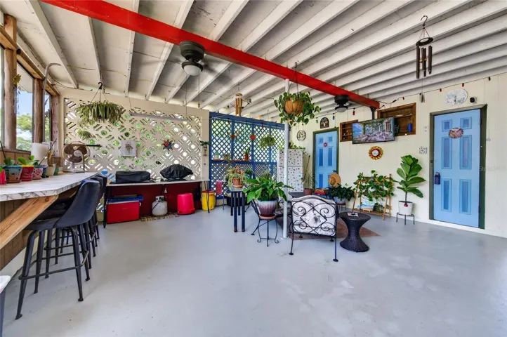 Spacious covered porch