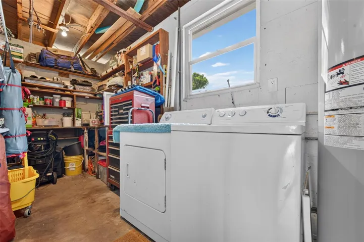 Laundry and workshop