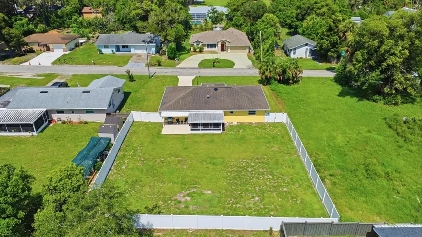 Backyard aerial view
