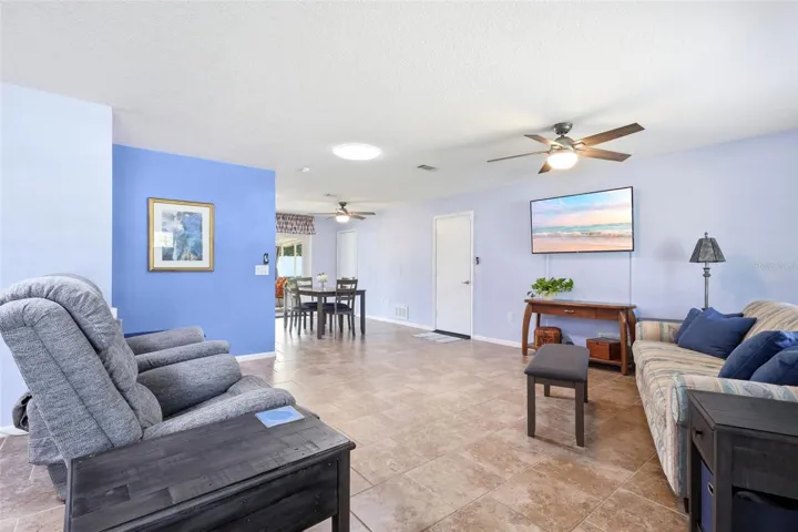 Living area from front door.