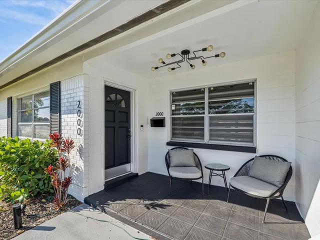 Inviting front porch
