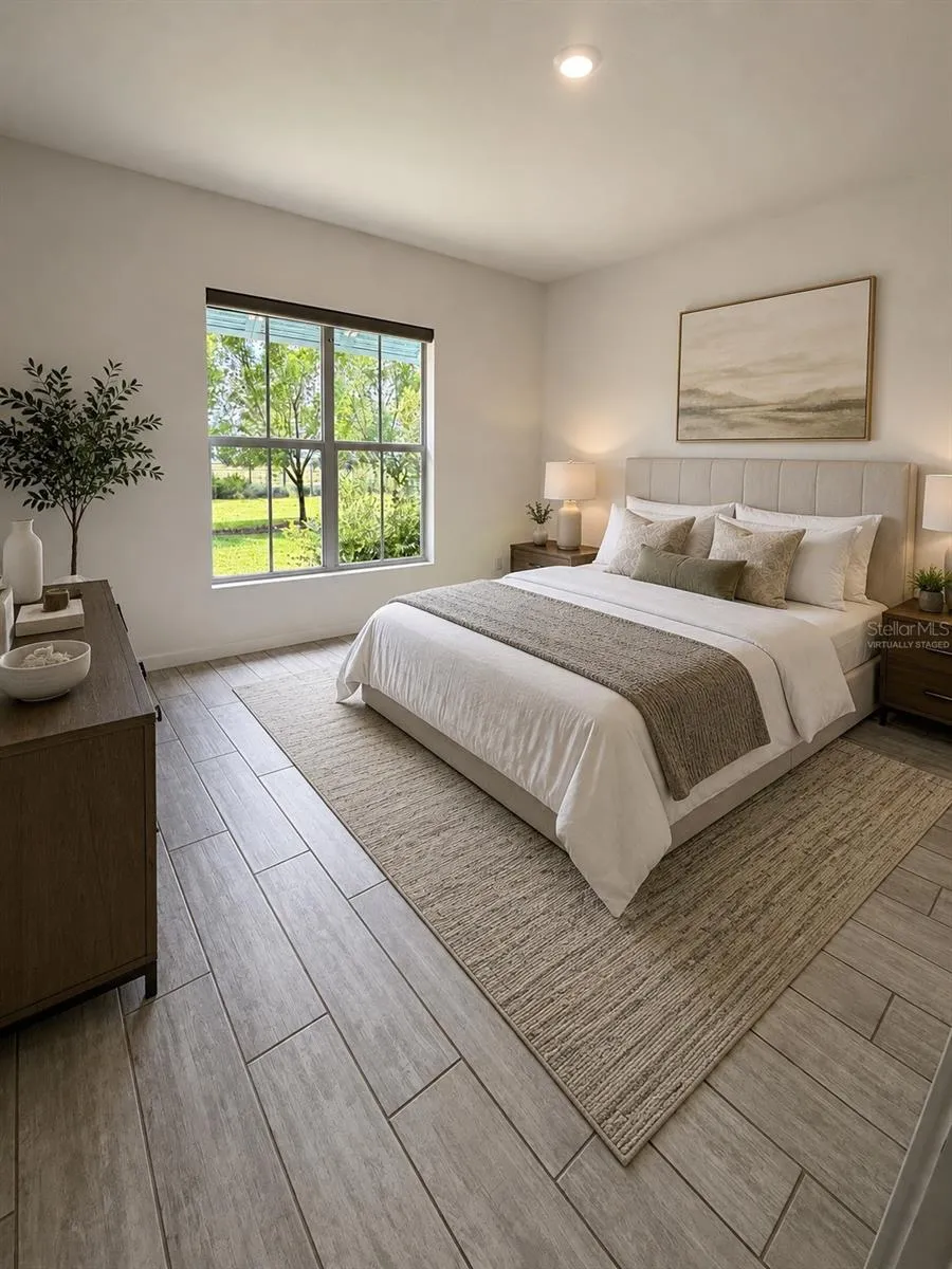 Master bedroomVirtually Staged