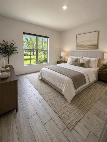 Master bedroomVirtually Staged