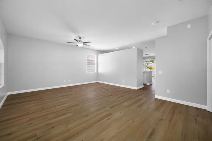 Living room from front door