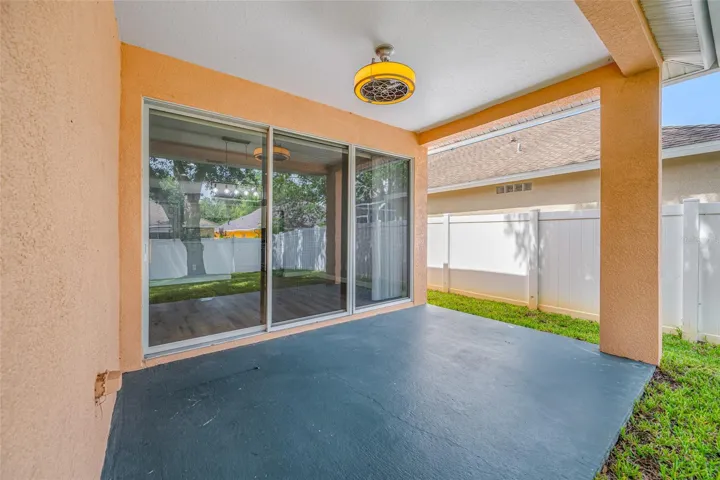 Back covered patio