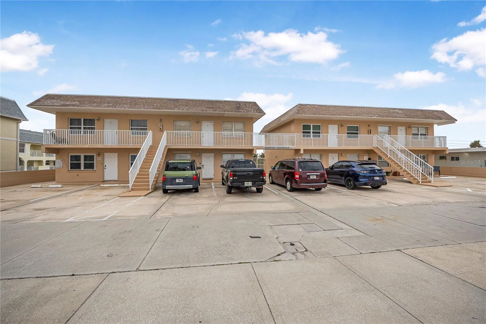 Front building - unit 20 is 1st floor in the left building