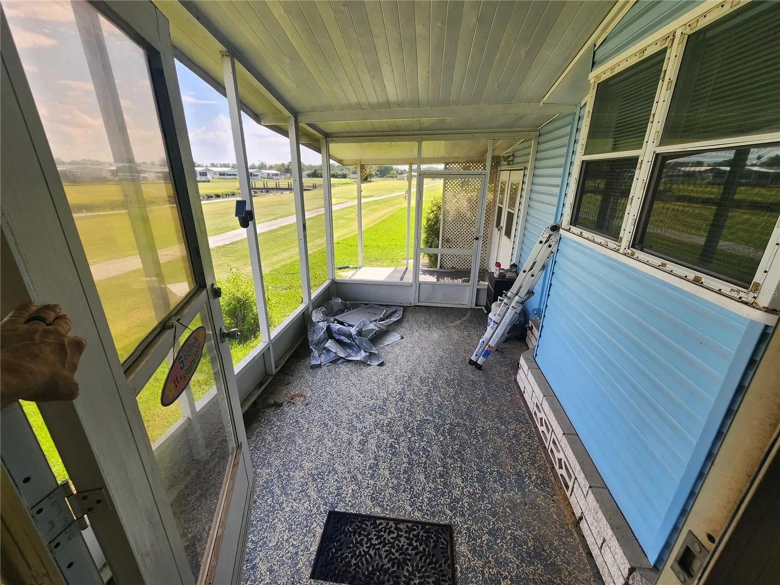 Back Porch Lanai with Golf Course View