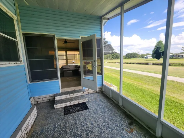 Back Porch Lanai with Golf Course View