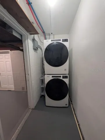 Laundry in utiltiy - storage room