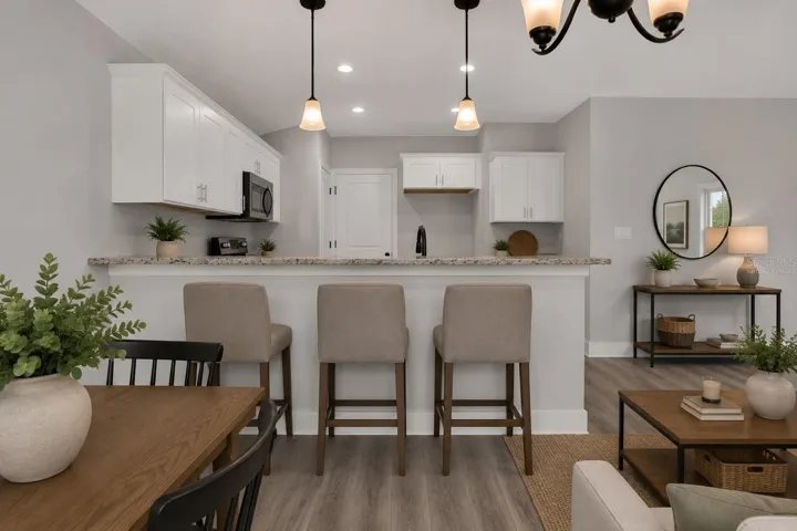 Virtually staged model home.