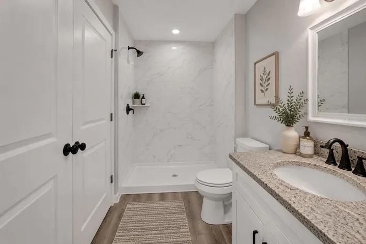 Virtually staged model home.