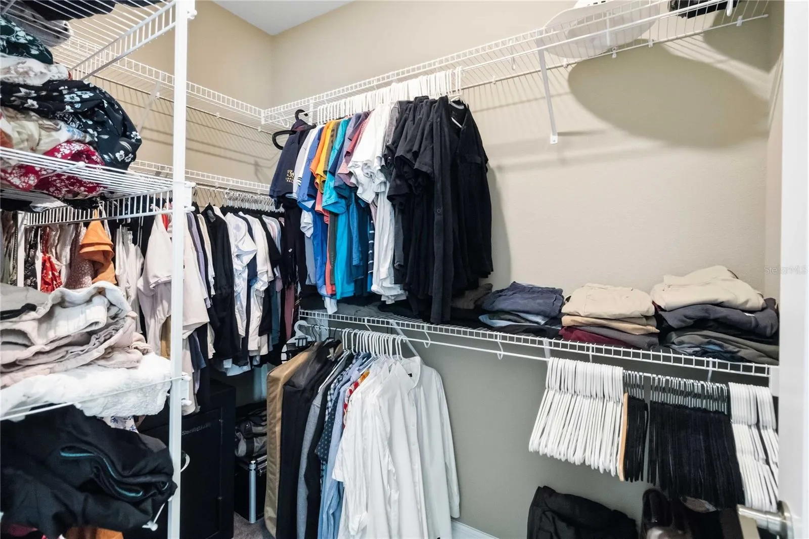 Generous walk-in closet for organized storage