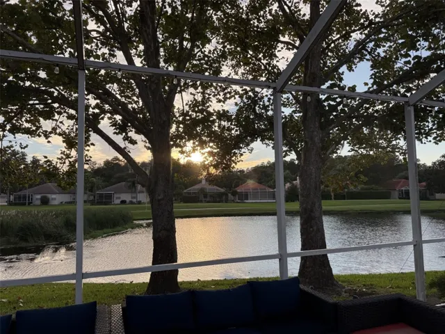 sunset view from lanai