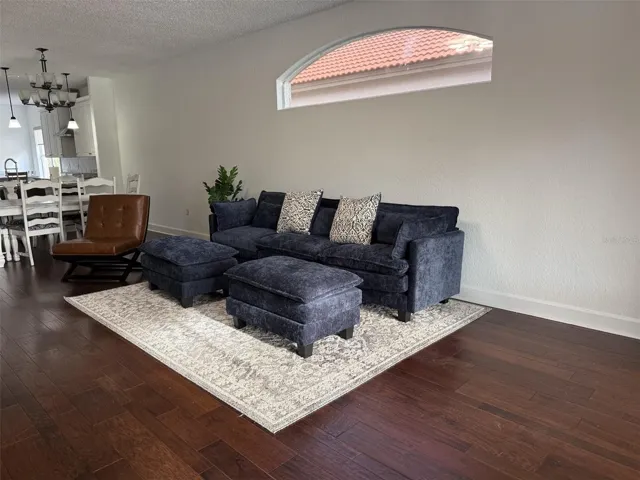Freshly painted living room