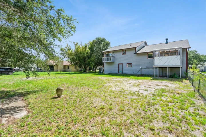 View of backyard facing southwest