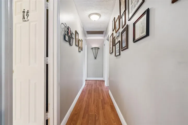 View of main hall to bedrooms