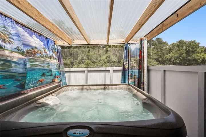View of hot tub