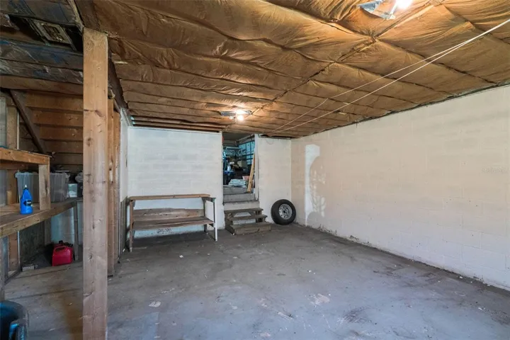 View of View of additional storage/workshop area