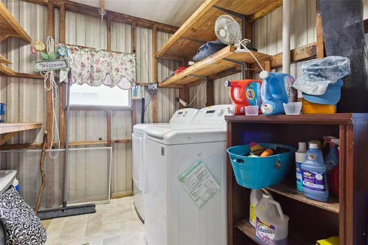 LAUNDRY & STORAGE AREA