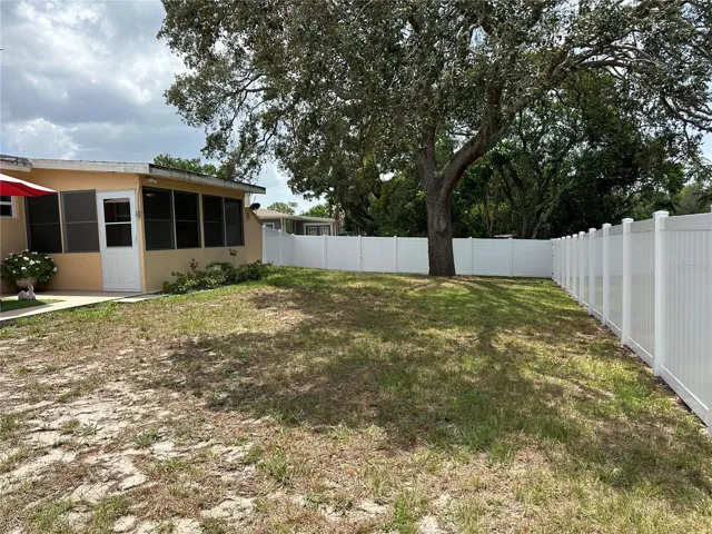All white PVC fencing