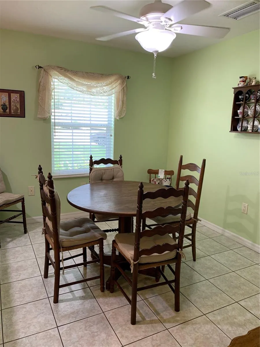 Large breakfast causal eating space in kitchen
