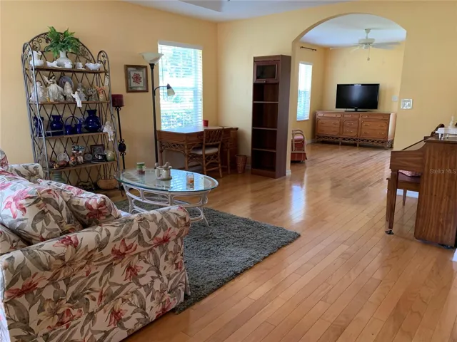 Beautiful hardwood flooring throughout home except kitchen and baths