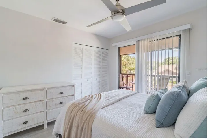 Guest bedroom with natural light