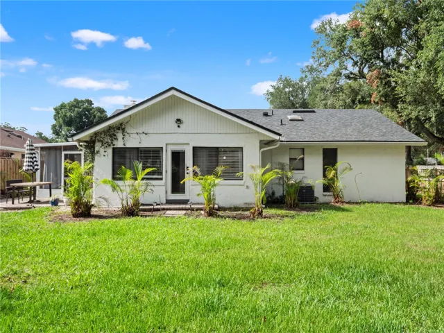 Back view of home