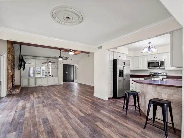 View to living room